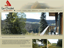 Tablet Screenshot of chalet-gerardmer-location.com